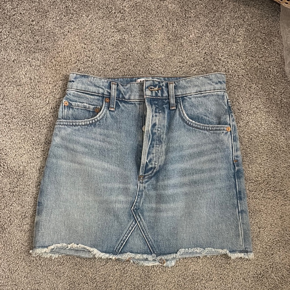 Agolde Denim Mini Skirt